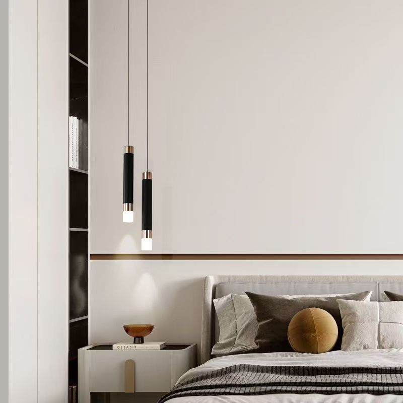 Italian normcore bedroom bedside chandelier modern casual sense of designaccessible luxury long line scandinavian creative new small chandelier