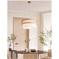 Nordic solid wood pendant light - restaurant, dining, hotel private room, noodle shop hanging lamp - japanese style master bedroom lighting fixture