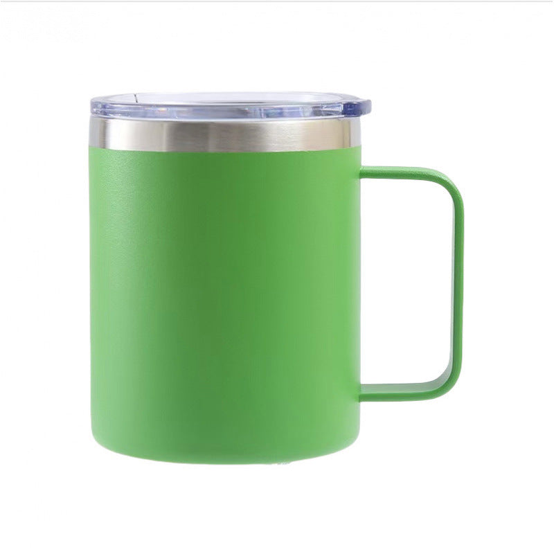 spray plastic 12oz stainless steel mug casual business coffee cup personalized sublimation thermos cup wholesale