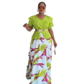 African cross-border women's spring/summer new fashion elegant african plus size maxi dress for  and