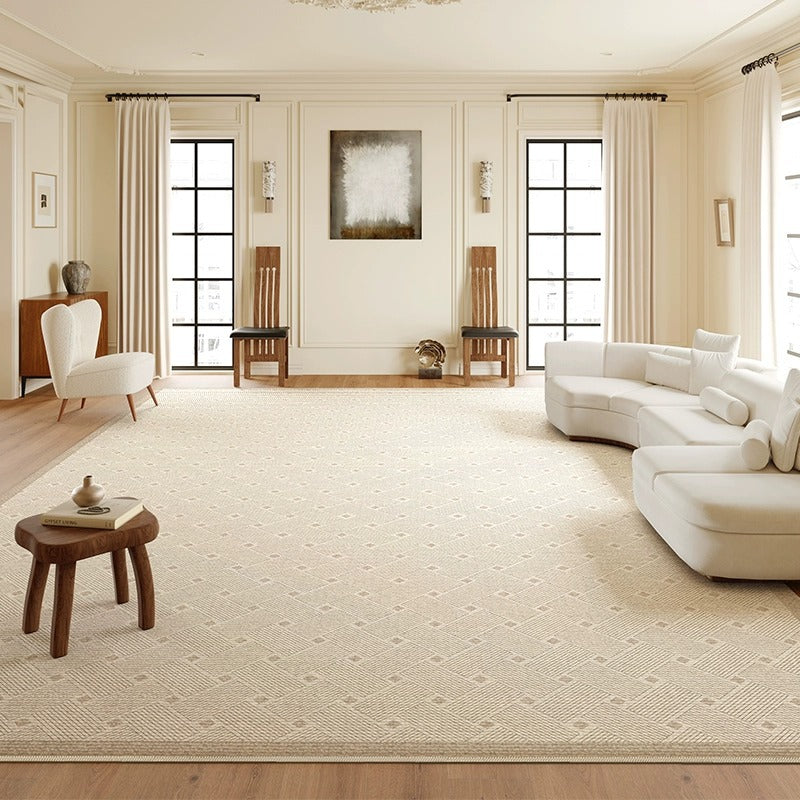 Carpet living room light luxury classy no-wash and wipeable  new arrival cream style winter sofa simple thickened floor mat
