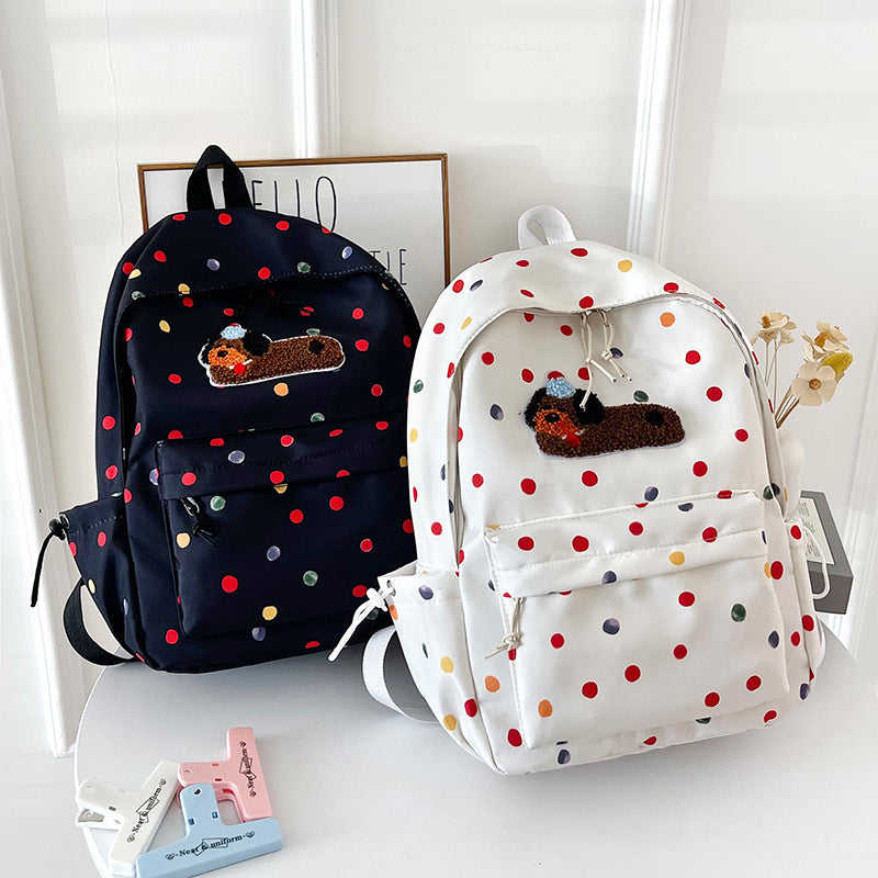 New small fresh backpack simple and fashionable primary and secondary school students large capacity junior high school student schoolbag leisure travel backpack