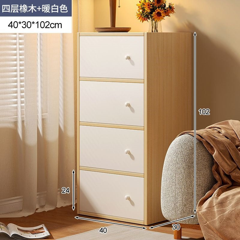 Chest of drawers storage cabinet bedroom storage cabinet narrow vertical cabinet plant drawer cabinet living room wall floor-standing bed end cabinet