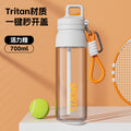 New summer outdoor cycling sports water bottle - men's fitness cup - large capacity tritan high-temperature resistant straw water bottle