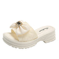 2024 new premium women's slides: stylish summer outdoor wear, fashionable thick-soled height increasing sandals, versatile for beach and seaside