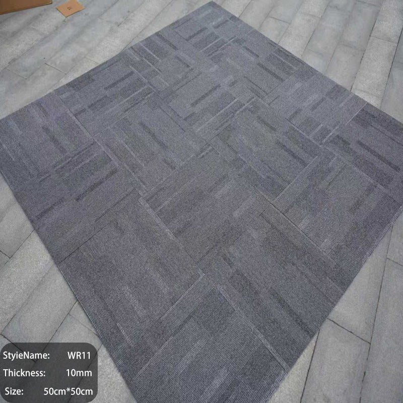 Extra thick commercial carpet for office use - large area, wear-resistant, quiet, square interlocking tiles for office buildings and conference rooms