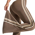 new arrivalcasual bootcut yoga pants high waist elastic pilates sports tummy control leg lengthening quick-drying bell bottoms