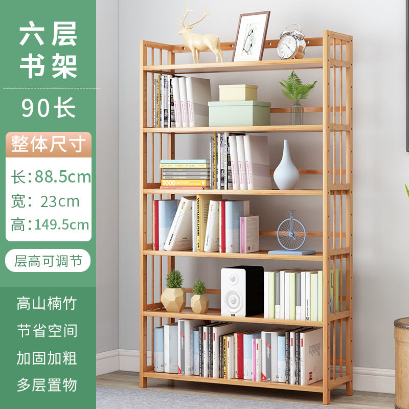 Simple bookshelf floor-standing storage rack study office for home storage rack kids student bookcase living room assembly