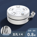 Retractable power strip with cord, multi-purpose extension cord, long cord, multi-function socket panel, multi-outlet with usb charging ports