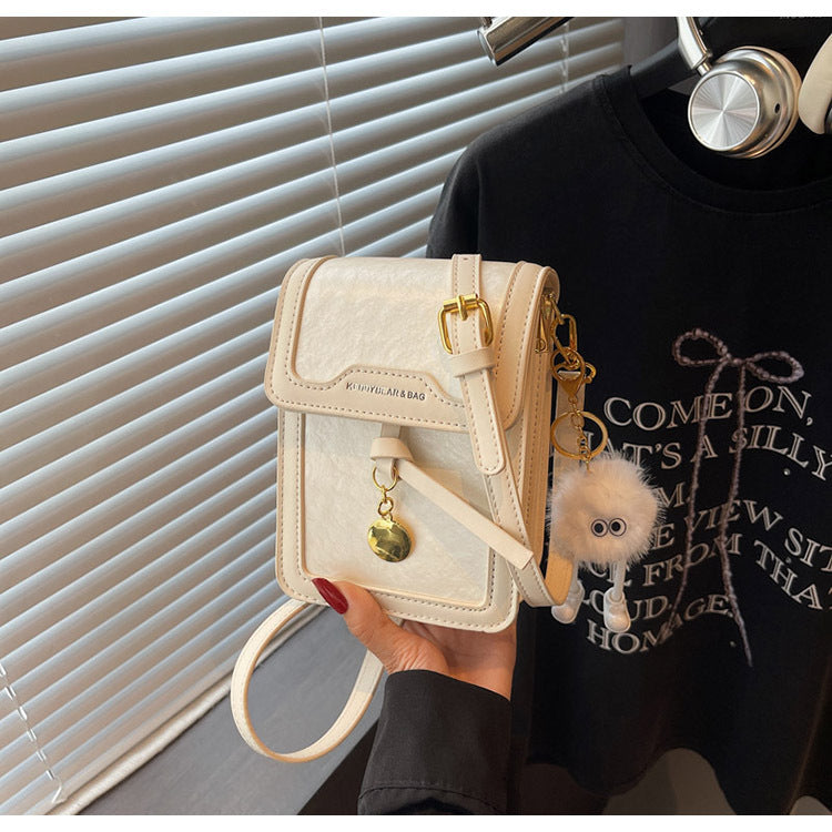 Small bag for  mobile phones, women's summer versatile 2025 new fashion messenger bag, Korean version of popular mobile phone bag