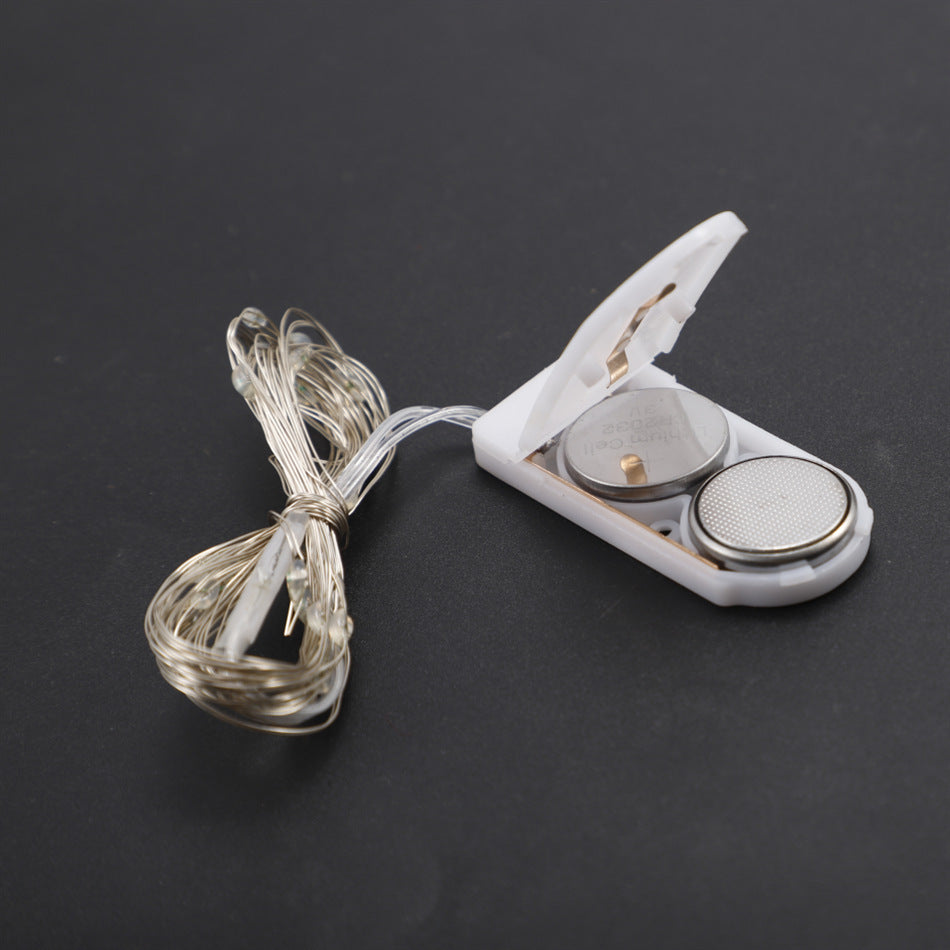 Cross-border LED copper wire light string, button battery box, copper wire light, firefly bouquet, wedding gift box, Christmas decoration