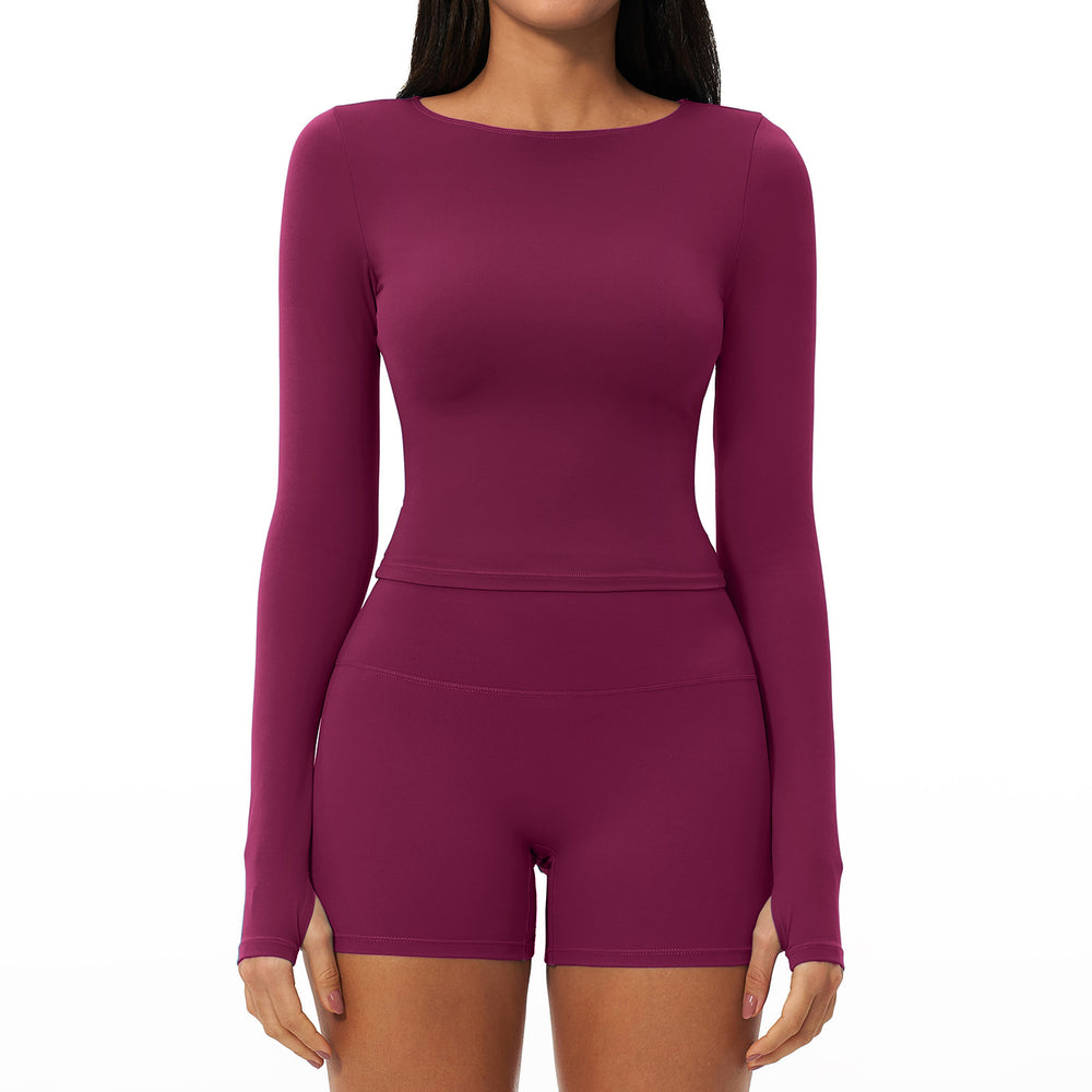 quick-drying yoga clothes suit breathable elastic casual yoga suit seamless running fitness clothes for women 2551
