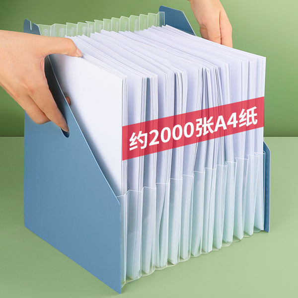 Huajie organ bag vertical multi-layer insert folder classification storage box finishing bag test paper high school student paper