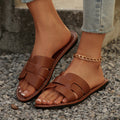 European and american plus size flip-flops - 2025 summer new arrivals - beach sandals & slippers - open toe flat slides for cross-border e-commerce
