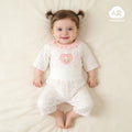 Baby pajamas mocotton thin style kids' loungewear summer boys' and girls' three-quarter sleeve air conditioning suit high-waisted set
