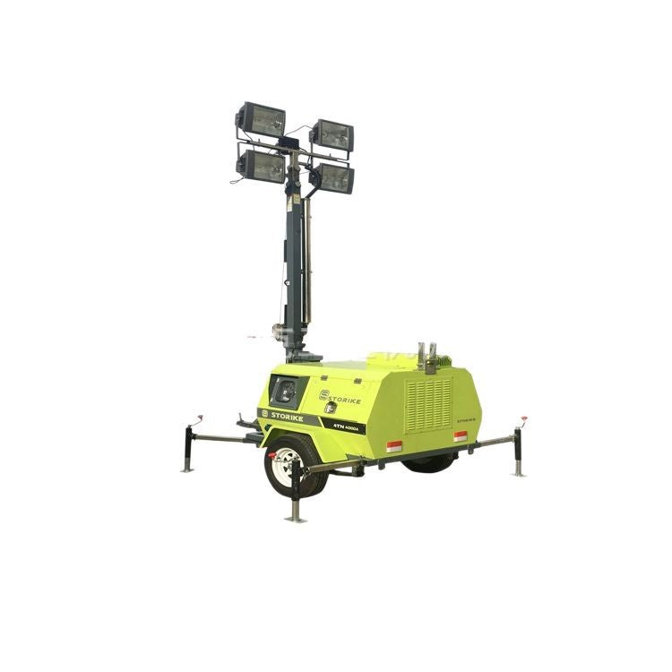 Foldable diesel three-cylinder lighting truck, trailer-type emergency lighting truck, emergency power generation lighting lighthouse factory