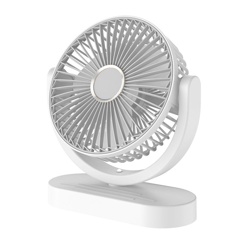 desktop mini fan - usb rechargeable, high-velocity, silent operation - perfect for office, dorm, and portable use