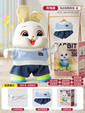 [usb rechargeable version] dancing blue rabbit + removable and washable casual suit (48 songs)