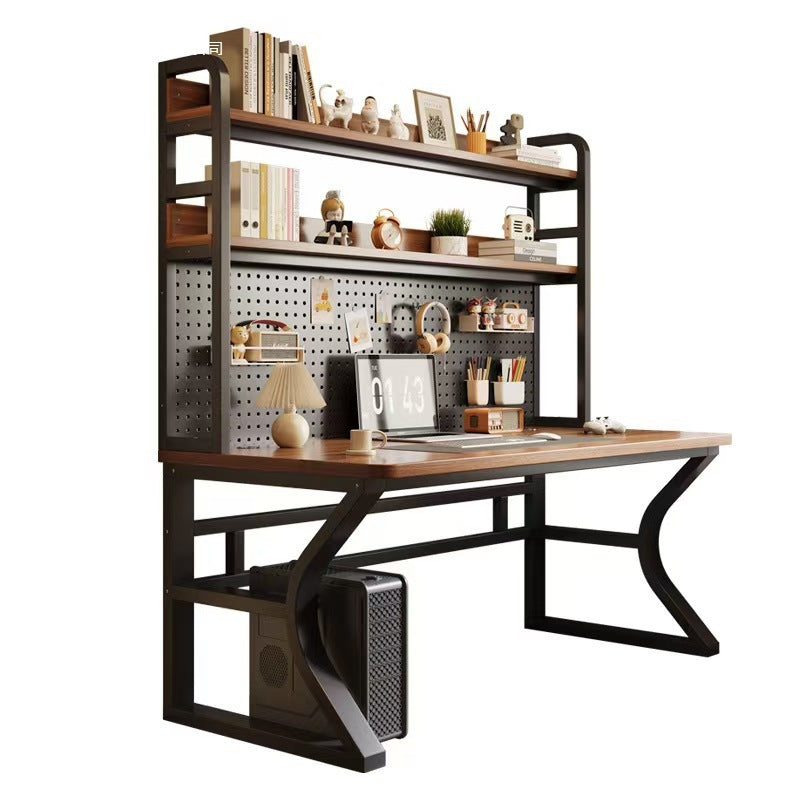 Computer desk home office desk bedroom student desk bookshelf all-in-one with pegboard simple storage study table