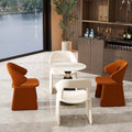 Milo sales office reception desk set - table and four chairs for consultations, modern style for photography studios, business hotels, and dining