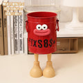 Vintage red + red sausage lips + letter stickers + feet