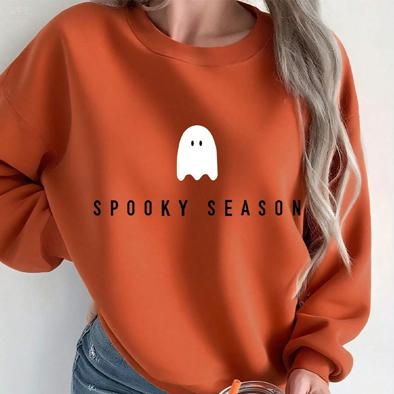 Ruiyu 2025 autumn   independent station  sweater printed long-sleeved jumper top women's fleece shirt