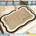 Diatom mud bathroom floor mat door absorbent quick-drying for home bathroom toilet foot mat medieval style wash basin non-slip