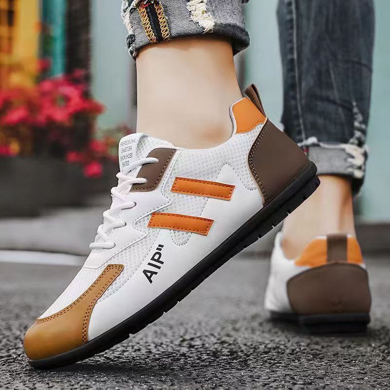 Loafers men's winter 2025 new casual driving shoes lace-up sneakers men's running versatile student trendy shoes