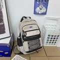 Customized backpack for female college students, large capacity double shoulder bag for men, japanese style workwear travel laptop backpack - factory direct