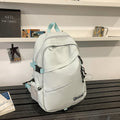 Backpack k-style pure color couple large and small travel backpack student large capacity water-repellent lightweight backpack wholesale