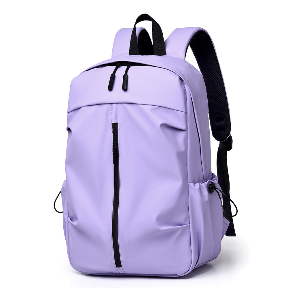 Casual backpack macaron color large capacity lightweight computer backpack unisex student class bag