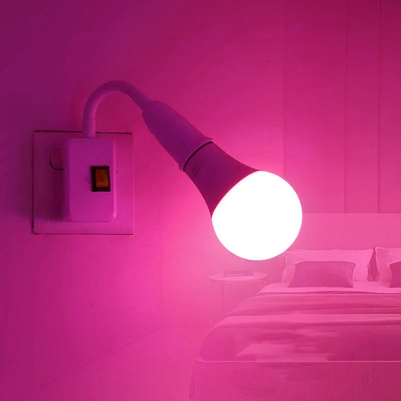 LED color light bulb, colorful ambient light bulb A60pc ball bulb E27 screw indoor lighting ambient night light