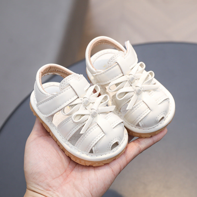 Girls' princess shoes & sandals -  summer new arrivals for export - little girl's bowknot squeaky shoes - princess style