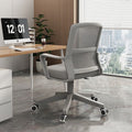 Computer chair, comfortable and long-sitting office chair, adjustable swivel chair, for home student dormitory conference staff bow-shaped back chair