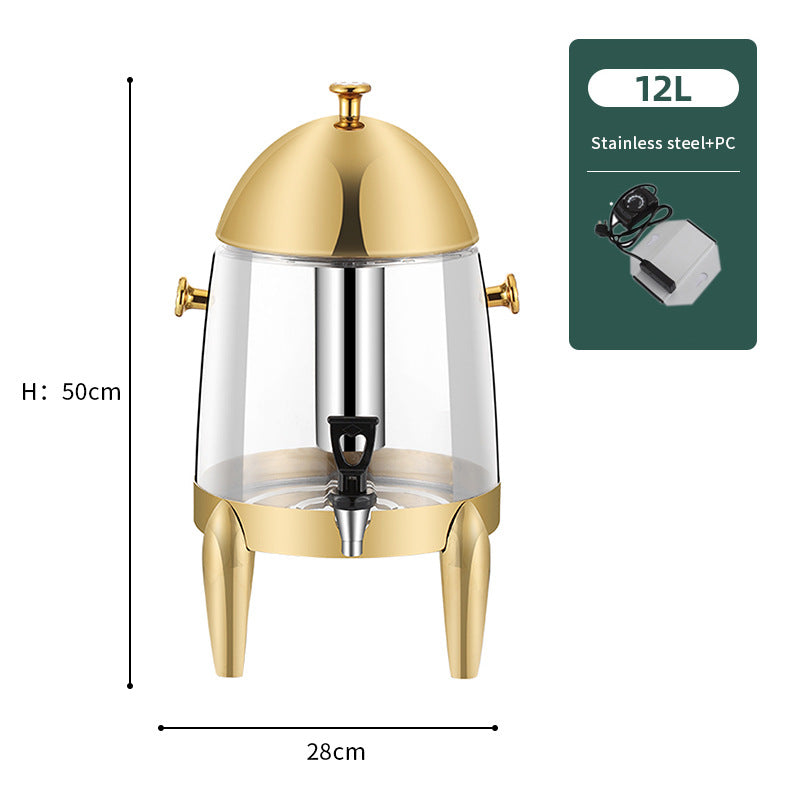 Coffee tripod, restaurant commercial beverage bucket Stainless steel visual beverage machine Juicer Korean, juice tripod