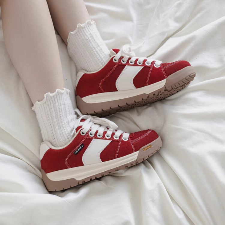 2026 fall/winter new women's chocolate chunky sole bread shoes - breathable, soft sole, height increasing, designer brown casual sneakers