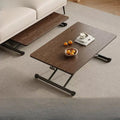 Adjustable height folding coffee table/dining table - portable folding table for home, small apartments, rentals - simple computer desk/office desk