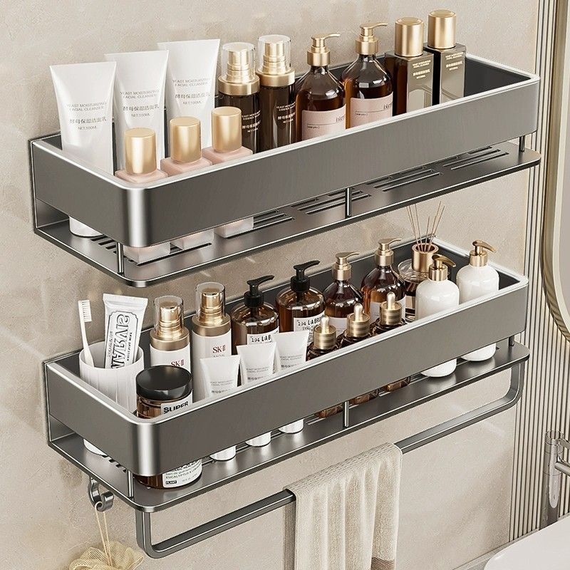 Bathroom bathroom storage rack heightened no punching wall hanging bathroom toilet wash basin classy storage rack