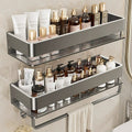 Bathroom bathroom storage rack heightened no punching wall hanging bathroom toilet wash basin classy storage rack