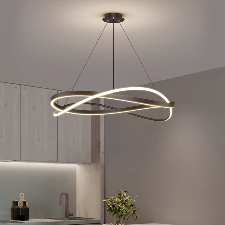 Living room lamp chandelier modern simple atmosphere LED whole house combination package room dining room lamp Zhongshan lamp lighting