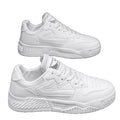 Men's spring chunky platform sneakers: waterproof, non-slip, black and white panda design, athletic casual shoes for men and teens, fashionable skate shoes
