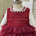 Girls' birthday princess dress - baby thickened vest cake skirt two-piece set