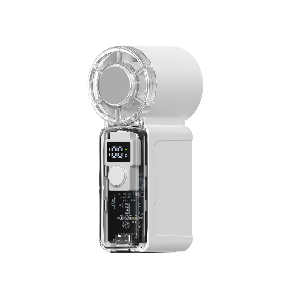 New cross-border transparent handheld fan - portable mini usb rechargeable student outdoor cooling fan with 100 speed settings