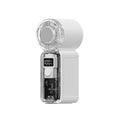 New cross-border transparent handheld fan - portable mini usb rechargeable student outdoor cooling fan with 100 speed settings
