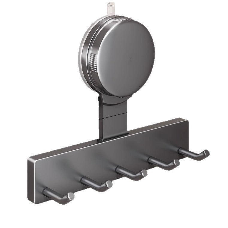 Suction cup hook kitchen punch-free storage rack kitchen hanging spatula spoon storage row hook wall-mounted wall shelf