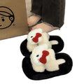 New arrival high-looking kt cat fur slippers flip-flops 2025fall and winteroutwear soft thick bottom non-slip cute cartoon