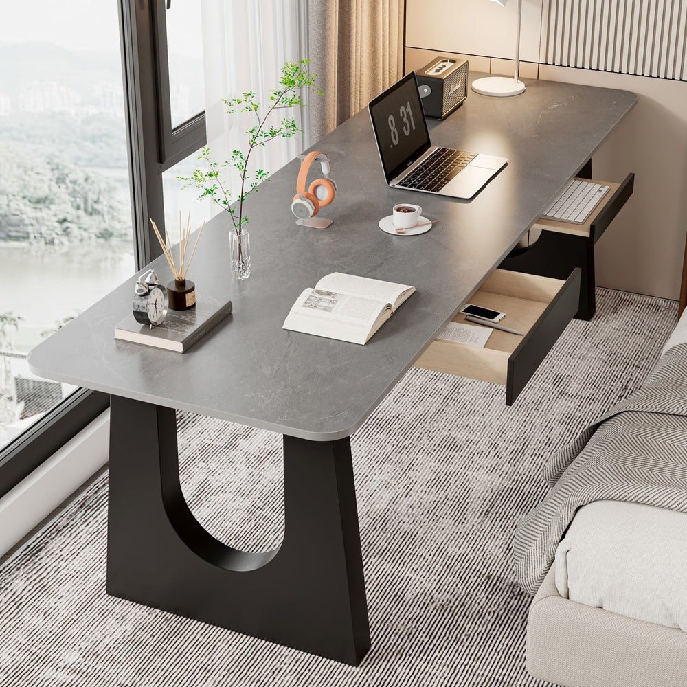 Accessible luxury slate computer desk desktop bedroom for home student desk modern writing desk simple office desk tea table