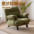 Retro lazy style straight row creative sofa chair designer can sleep single sofa medieval small apartment living room high feet
