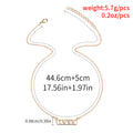 Wholesale letter necklaces - european & american style, cross-border autumn/winter jewelry & accessories, high-end diamond-studded love women's gold-plated choker