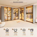 All carbon steel all steel frame metal wardrobe bedroom rental house free combination open floor thickened simple wardrobe
